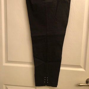 Terra Sky 14W Short Pull On Dress Pants with Design NWT Black